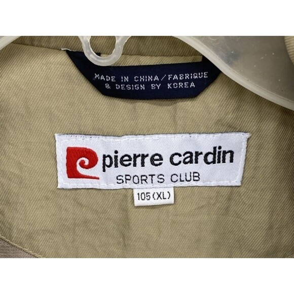 Vtg 90s Pierre Cardin Sports Club Utility Vest XL Tan Safari Photographer Cargo - Picture 5 of 11